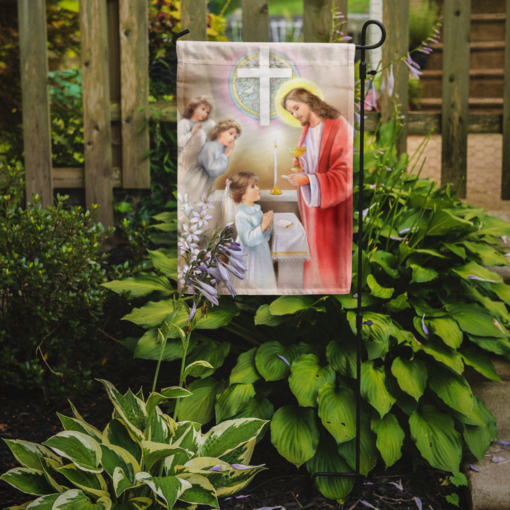 First Communion Girl Flag Garden Size  the-store.com.