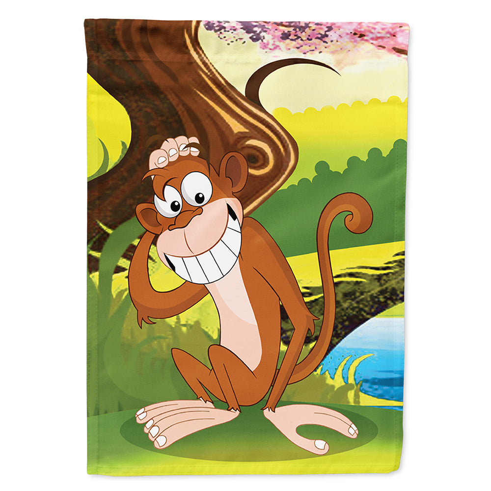 Monkey under the Tree Flag Canvas House Size APH7629CHF  the-store.com.