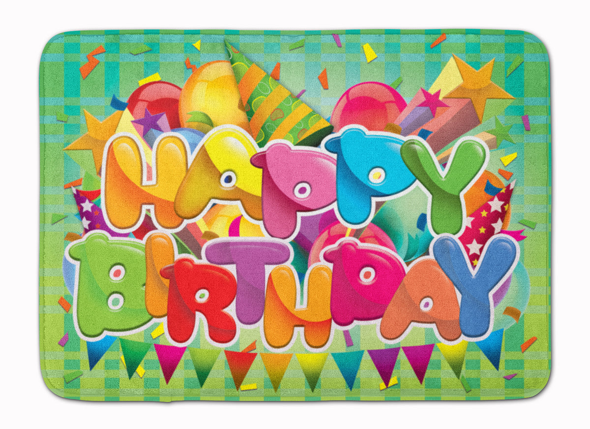 Happy Birthday Machine Washable Memory Foam Mat APH8872RUG - the-store.com