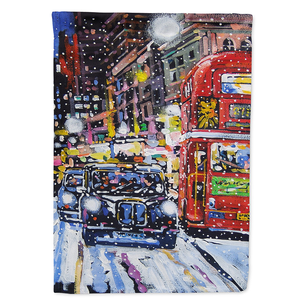 London Snow by Roy Avis Flag Canvas House Size ARA0133CHF  the-store.com.