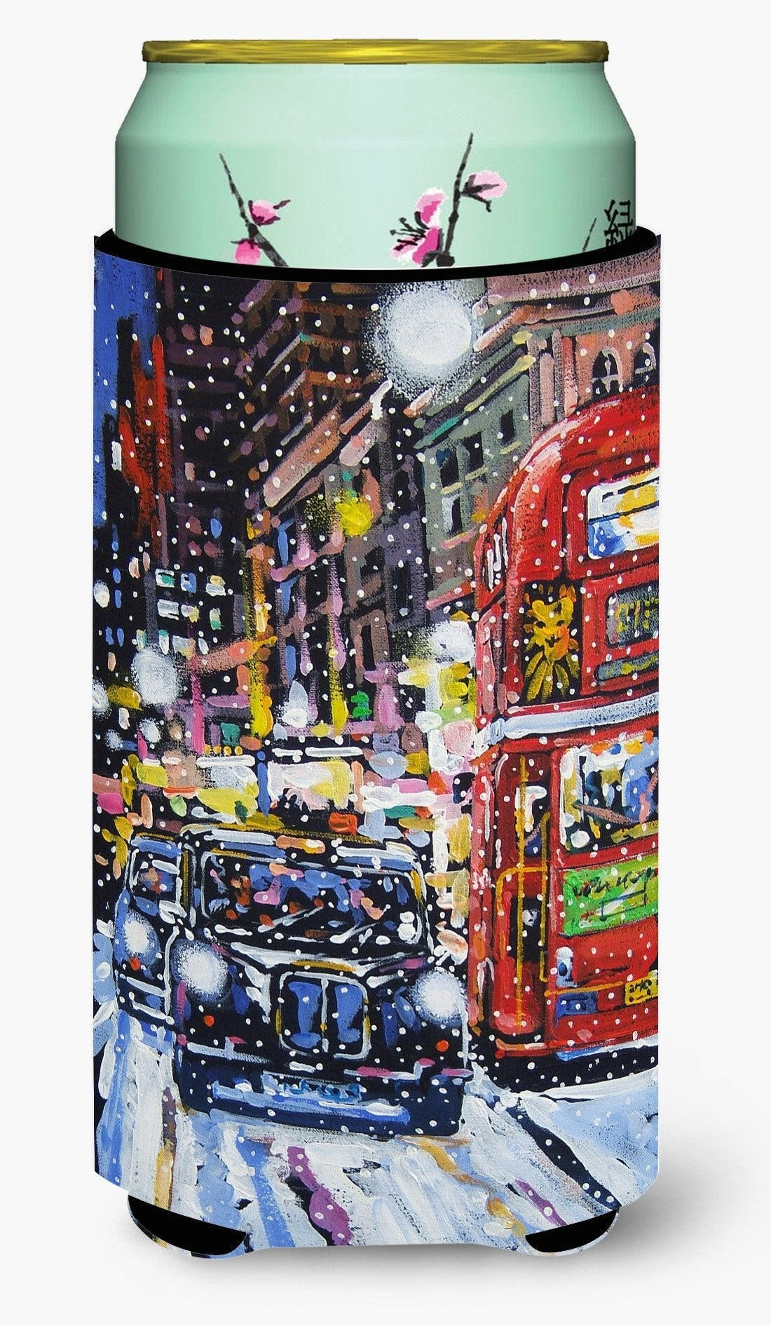 London Snow by Roy Avis Tall Boy Beverage Insulator Hugger ARA0133TBC by Caroline's Treasures