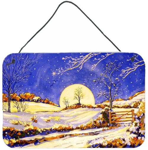 Winter Moonrise by Roy Avis Wall or Door Hanging Prints ARA0139DS812 by Caroline&#39;s Treasures