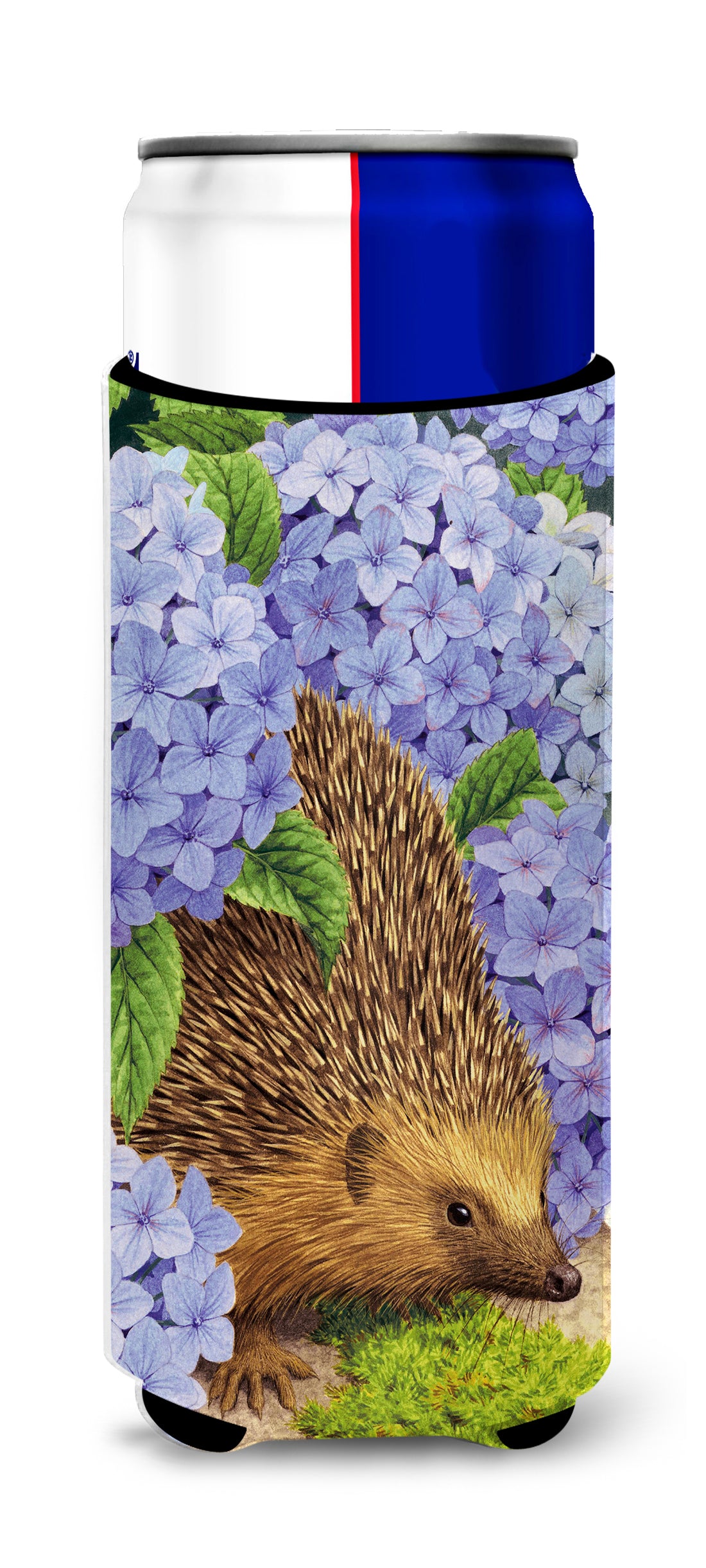 Hedgehog & Hydrangea Ultra Beverage Insulators for slim cans ASA2001MUK  the-store.com.