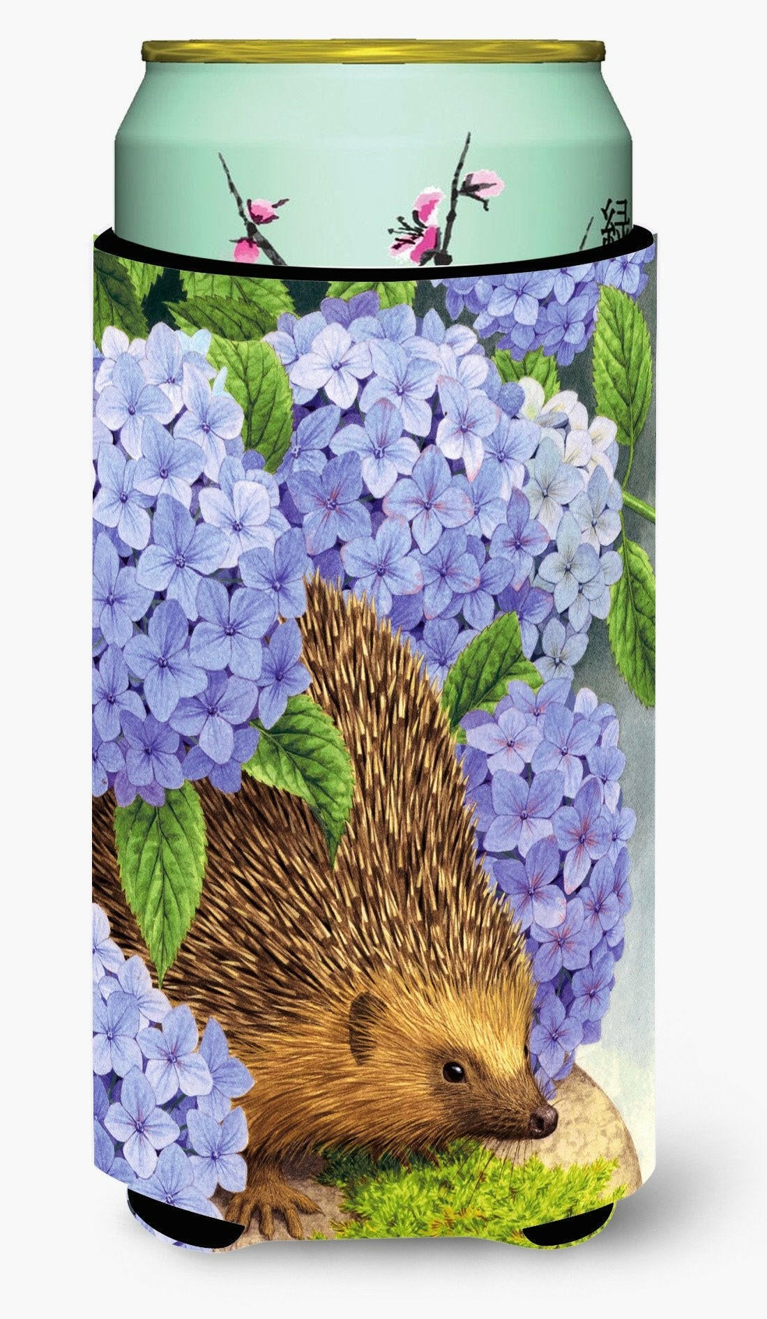 Hedgehog & Hydrangea Tall Boy Beverage Insulator Hugger ASA2001TBC by Caroline's Treasures