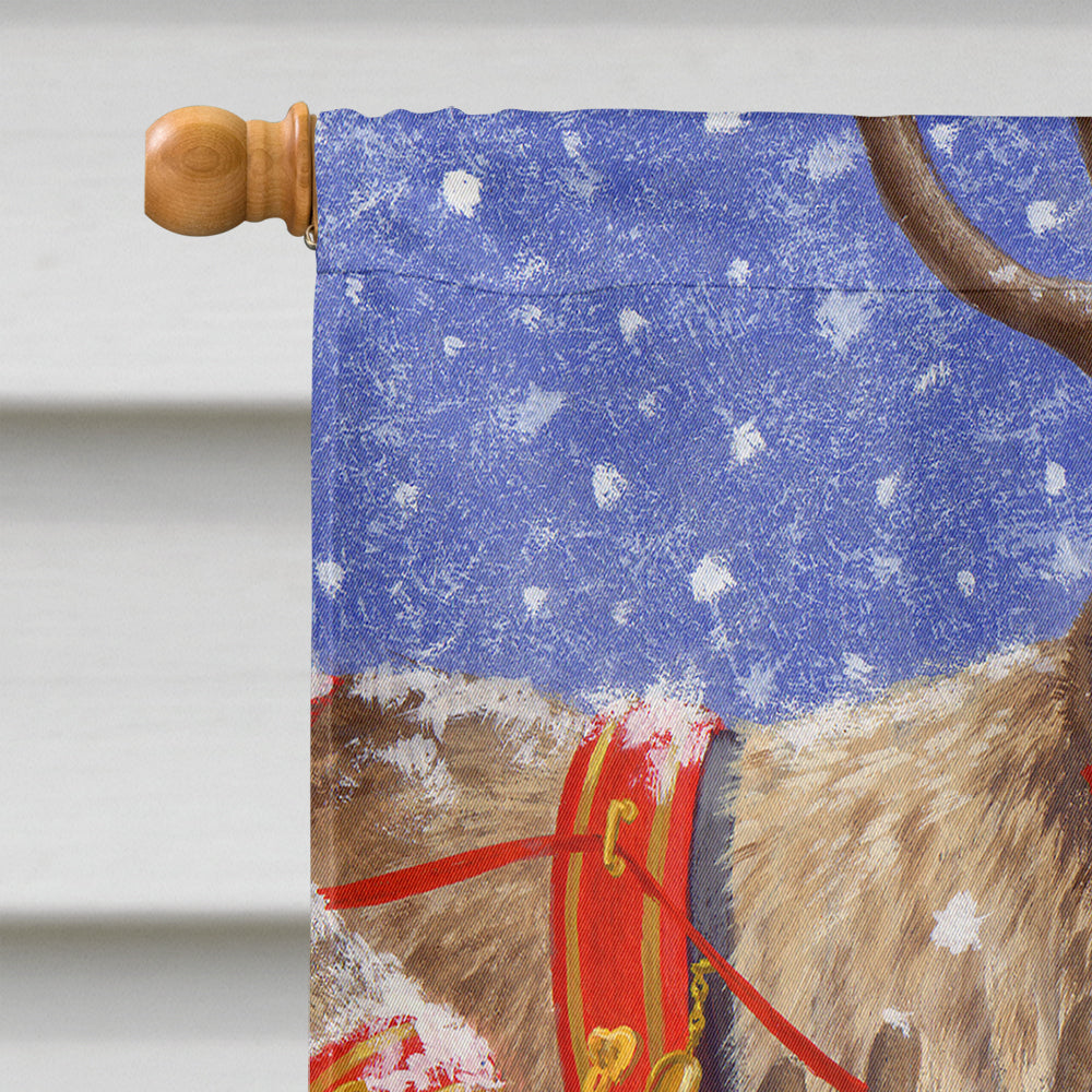 Reindeers & Cat Flag Canvas House Size ASA2015CHF  the-store.com.