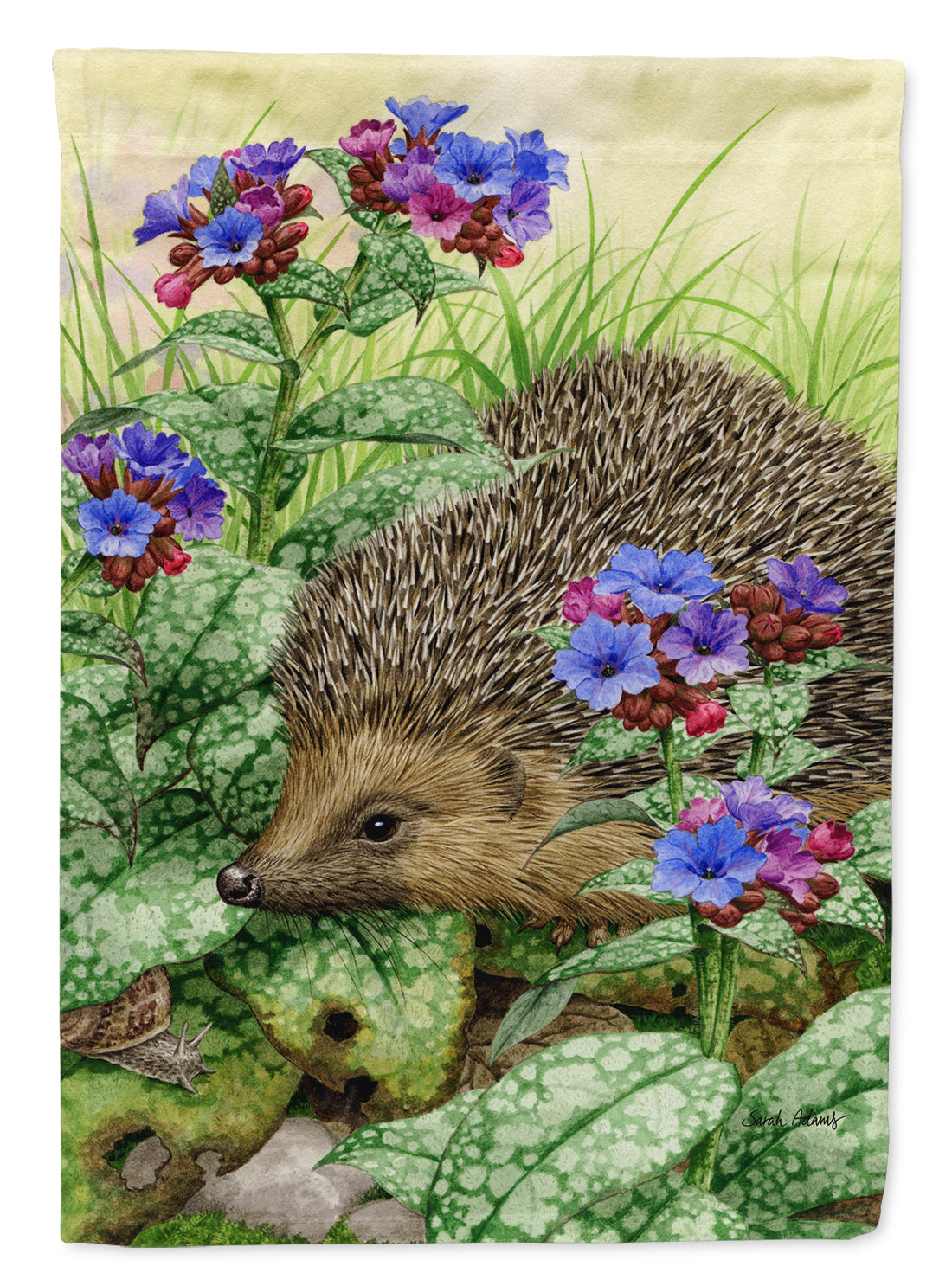 Hedgehog Flag Garden Size ASA2022GF.