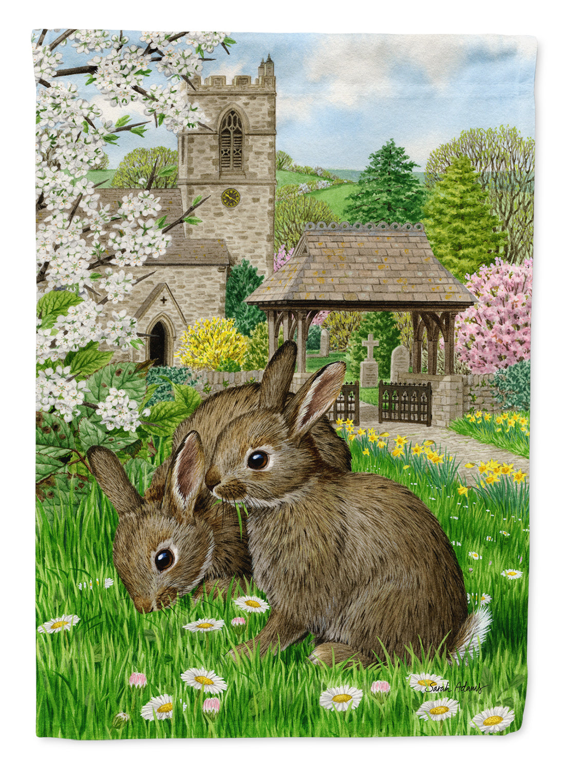 Leveret Bunny Rabbit Flag Garden Size ASA2023GF  the-store.com.