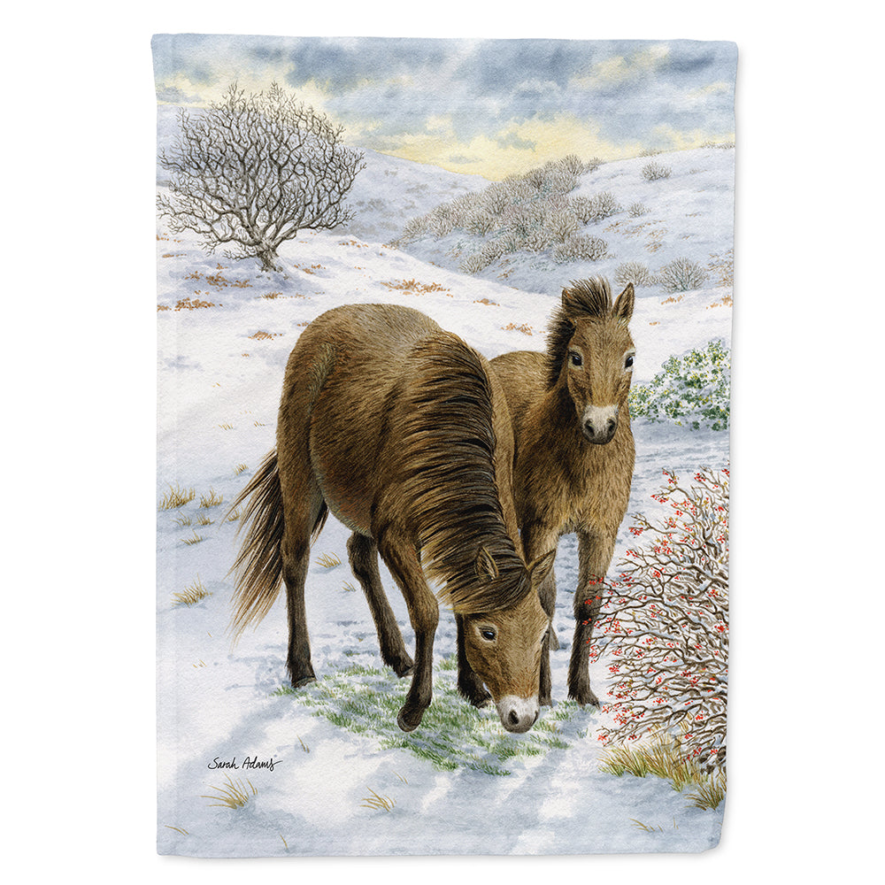 Exmoor Ponies Horse Flag Canvas House Size ASA2032CHF  the-store.com.