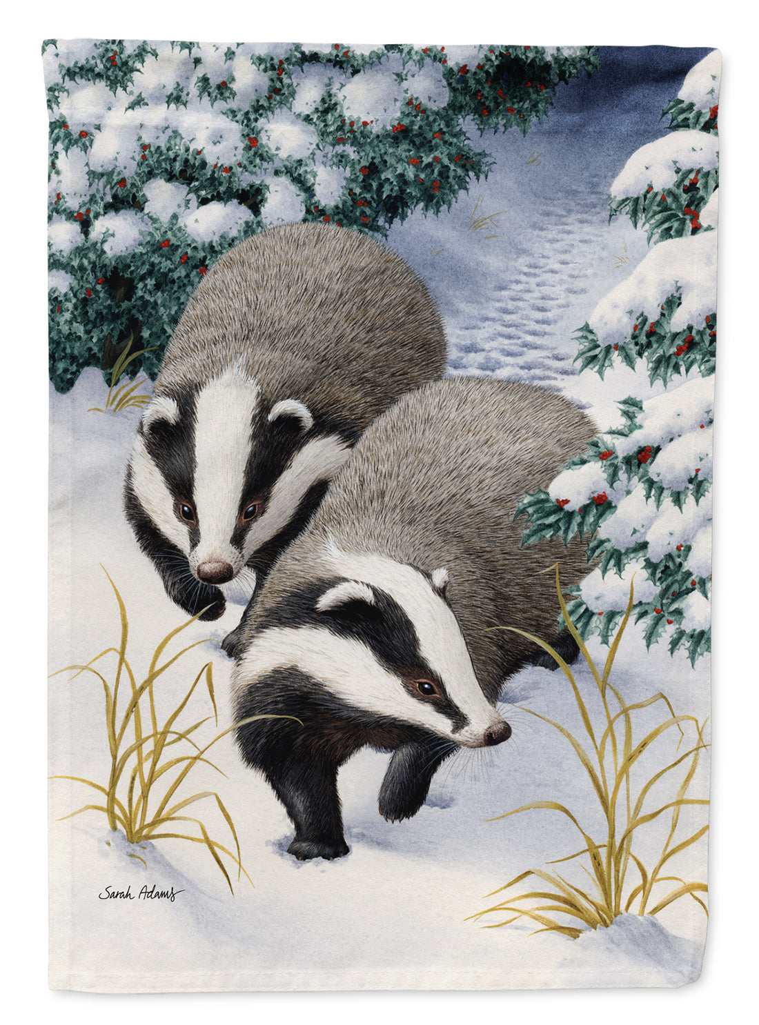 Badgers on the Move Flag Garden Size ASA2038GF.