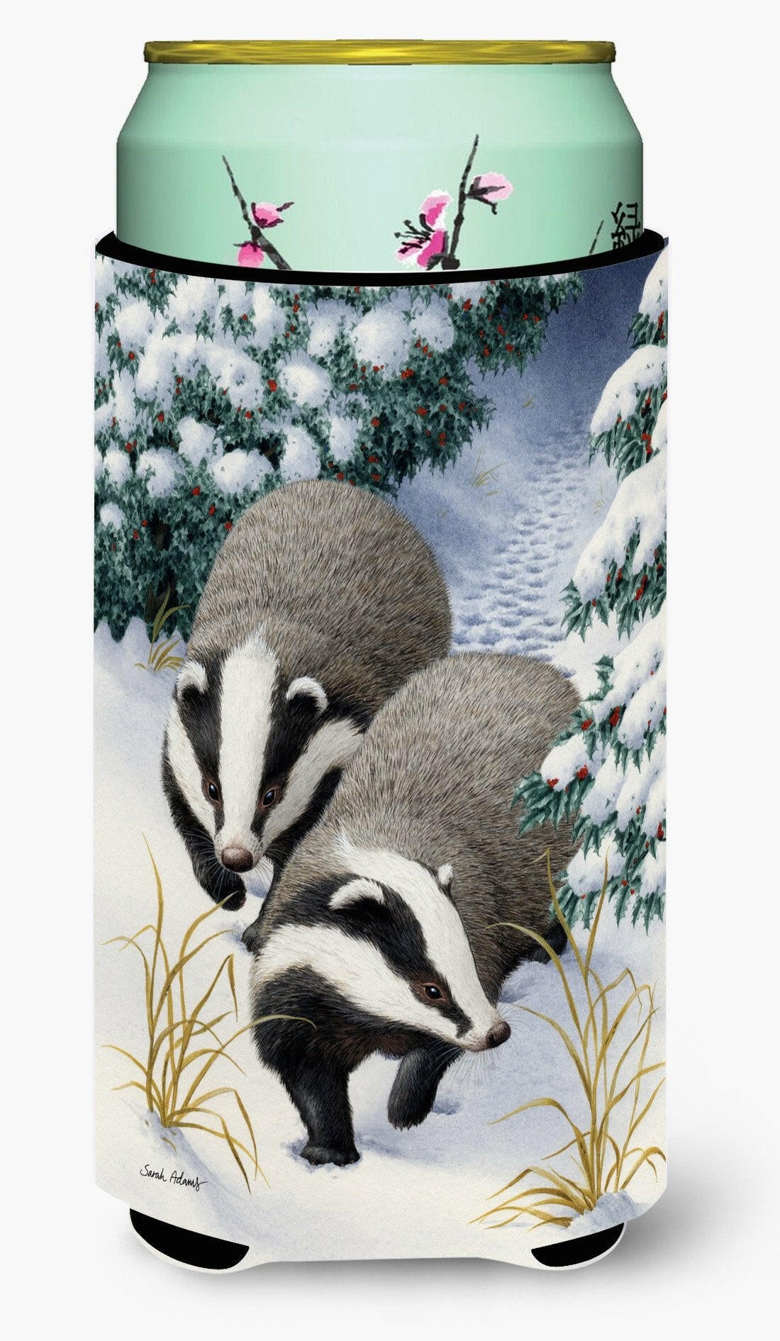 Badgers on the Move Tall Boy Beverage Insulator Hugger ASA2038TBC by Caroline&#39;s Treasures