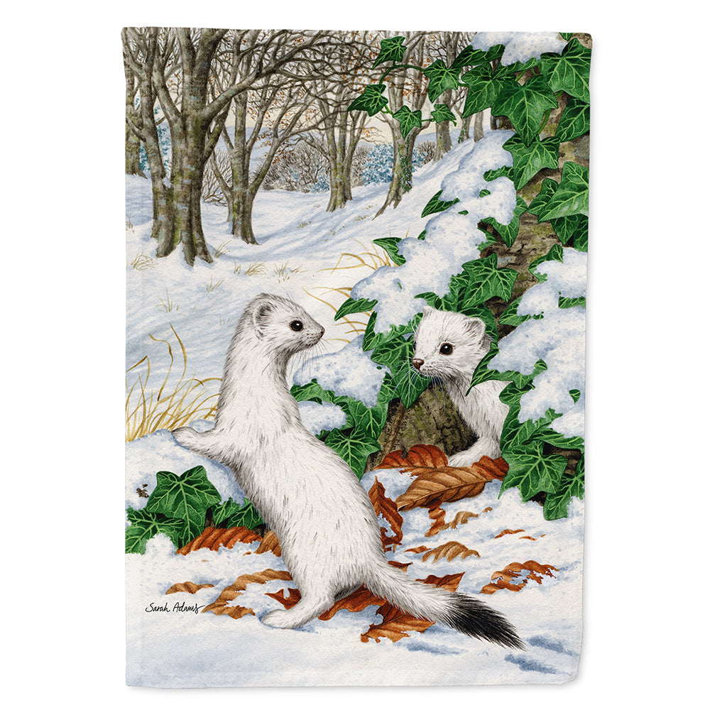 Stoats Short-tailed Weasel Flag Canvas House Size ASA2042CHF  the-store.com.