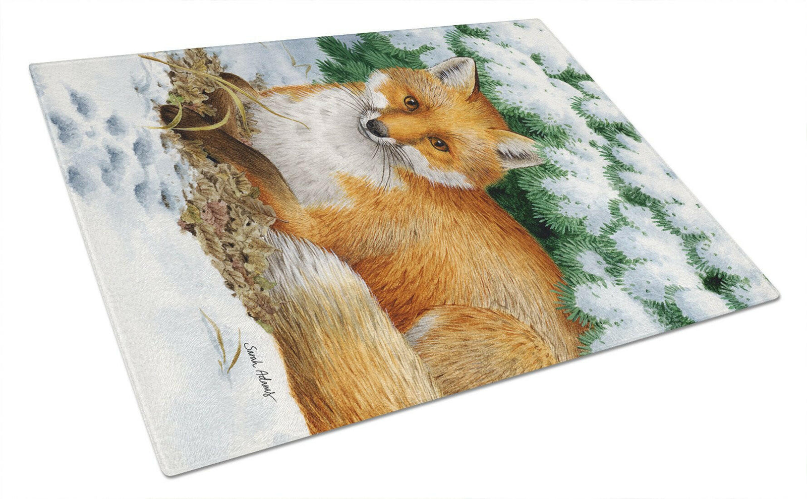 Fox Glass Cutting Board Large ASA2043LCB by Caroline's Treasures