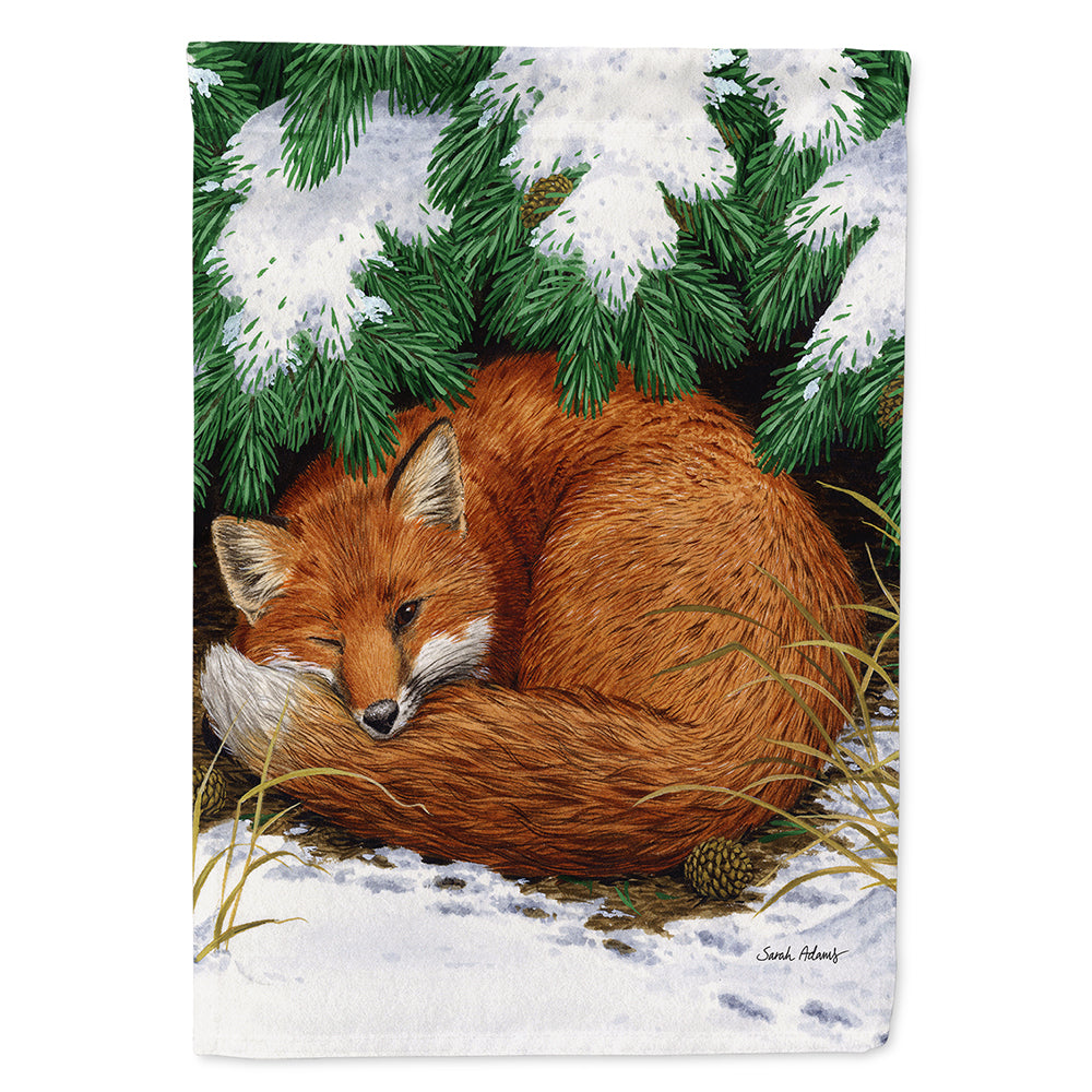 Fox Nap Time Flag Canvas House Size ASA2044CHF  the-store.com.