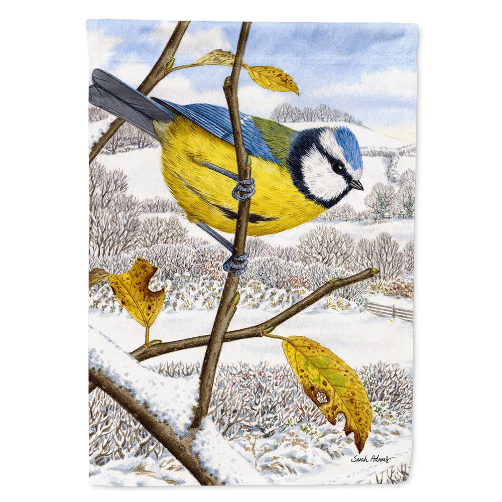 Eurasian Blue Tits Bird Flag Canvas House Size ASA2051CHF  the-store.com.