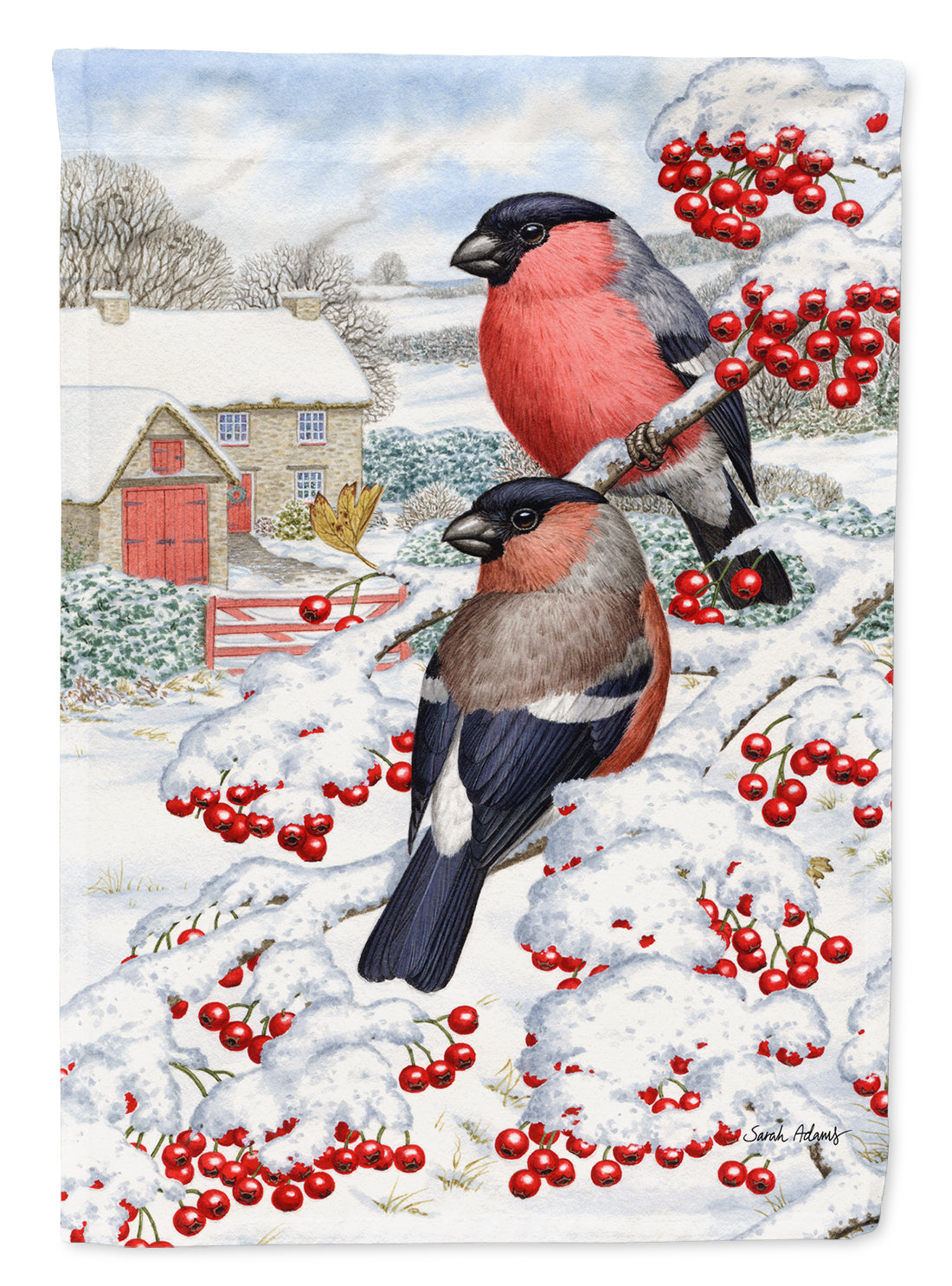 Eurasian Bullfinch Flag Garden Size ASA2054GF.