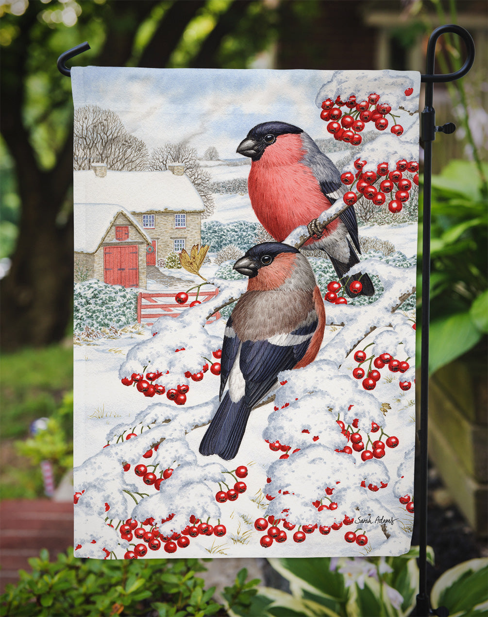 Eurasian Bullfinch Flag Garden Size ASA2054GF.