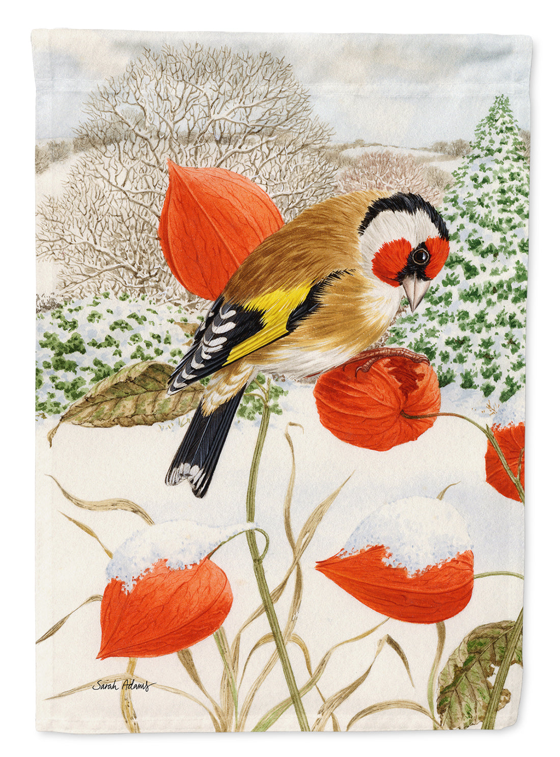 European Goldfinch Flag Garden Size ASA2055GF.