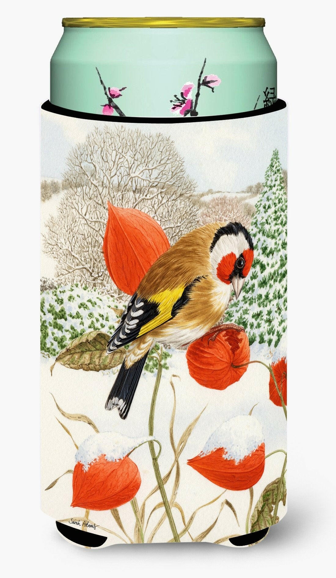 European Goldfinch Tall Boy Beverage Insulator Hugger ASA2055TBC by Caroline's Treasures