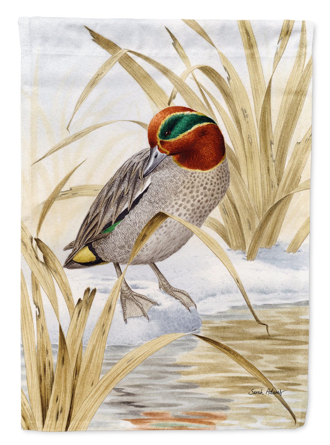 Eurasian Teal Duck Flag Garden Size ASA2059GF.