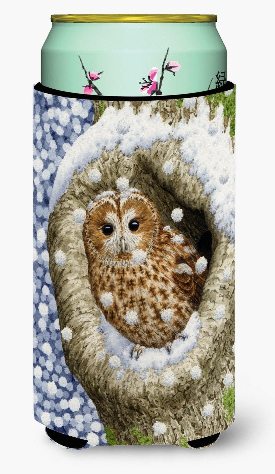 Tawny Owl in the Tree Tall Boy Beverage Insulator Hugger ASA2060TBC by Caroline&#39;s Treasures