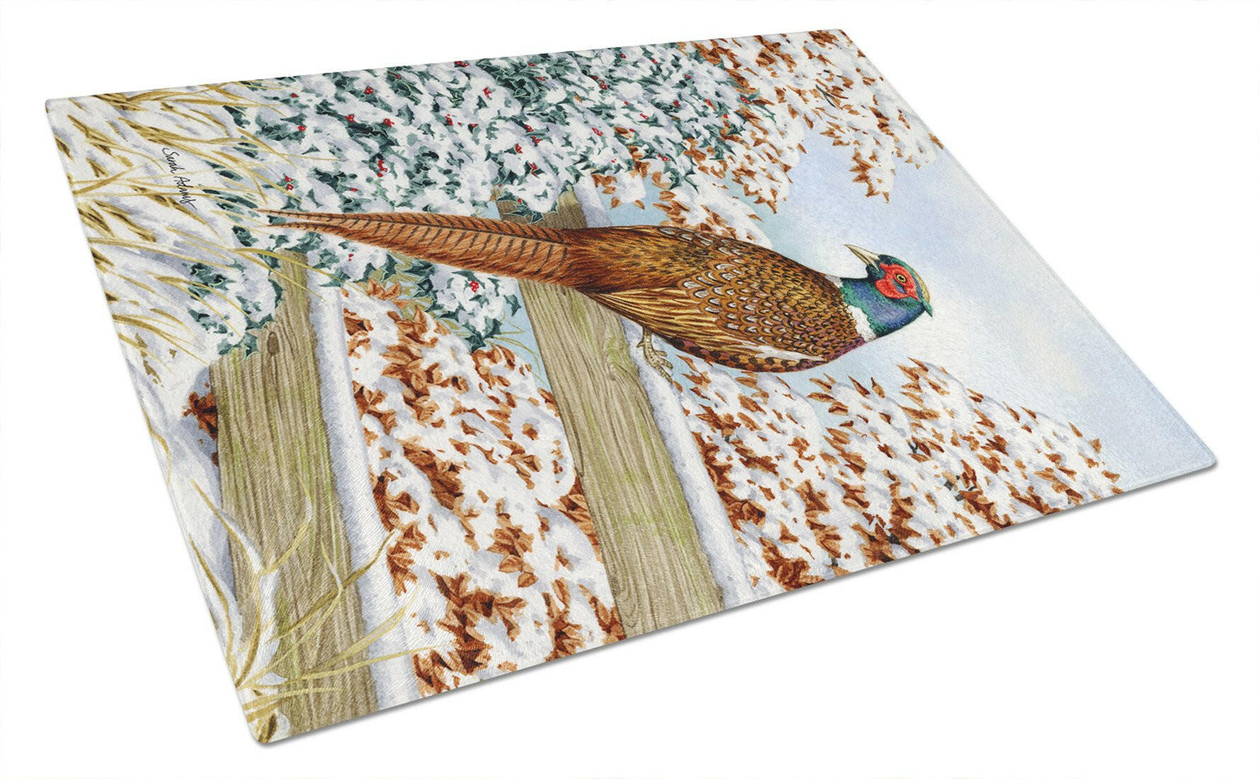 Pheasant Glass Cutting Board Large ASA2062LCB by Caroline's Treasures