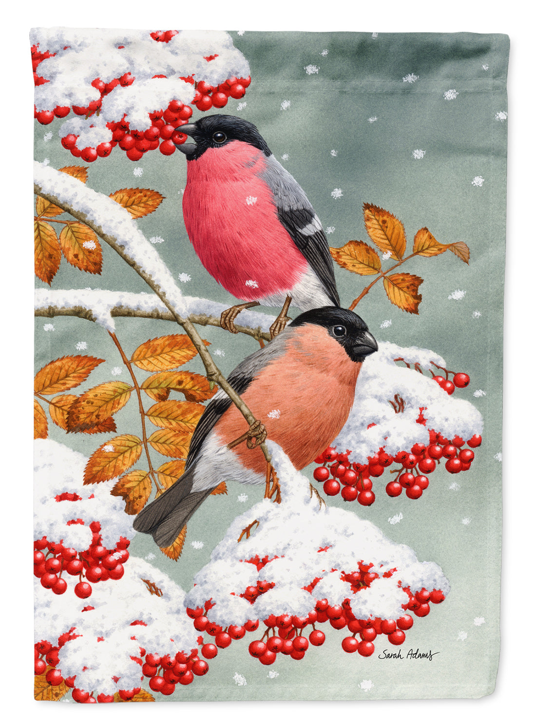 Eurasian Bullfinches Flag Garden Size ASA2063GF.