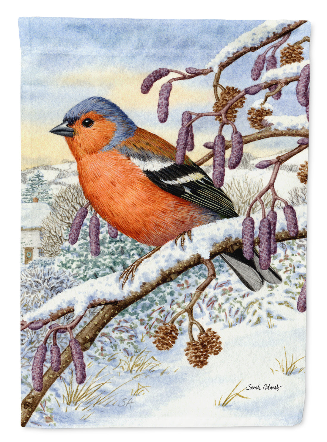 Eurasian Bullfinch Flag Garden Size ASA2066GF.