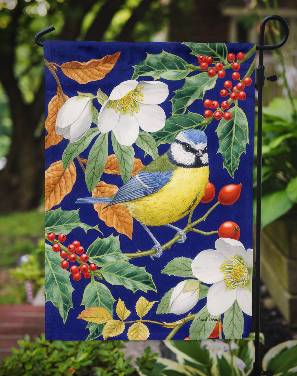 Eurasian Blue Tit Flag Garden Size ASA2068GF.