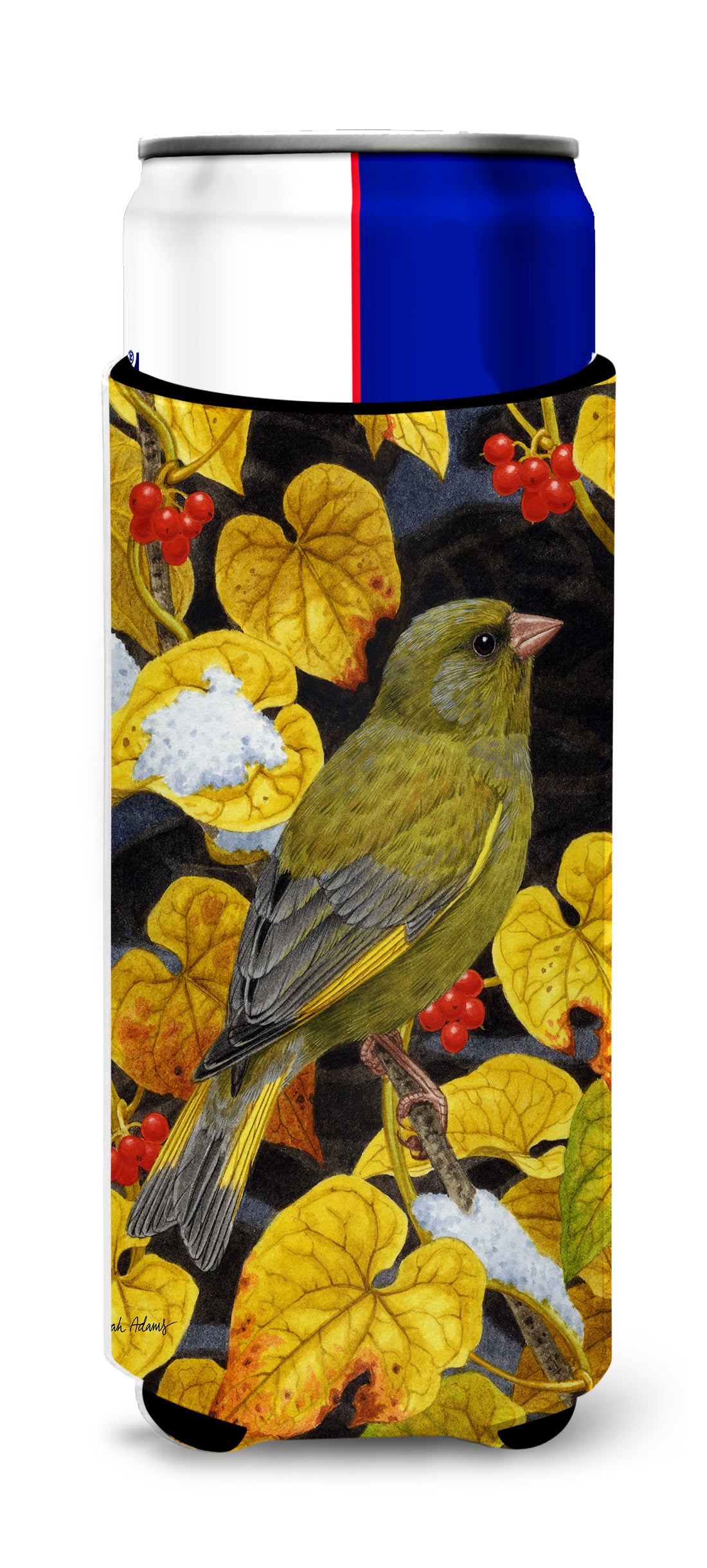 European Greenfinch Ultra Beverage Insulators for slim cans ASA2069MUK  the-store.com.