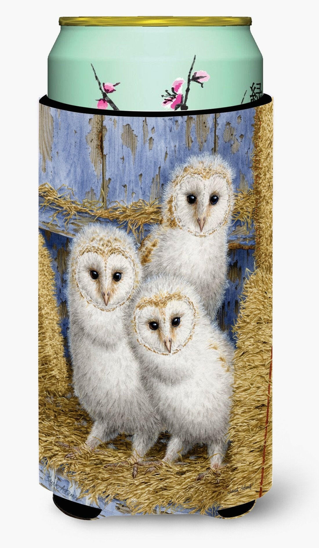 Barn Owl Chicks Tall Boy Beverage Insulator Hugger ASA2076TBC by Caroline's Treasures