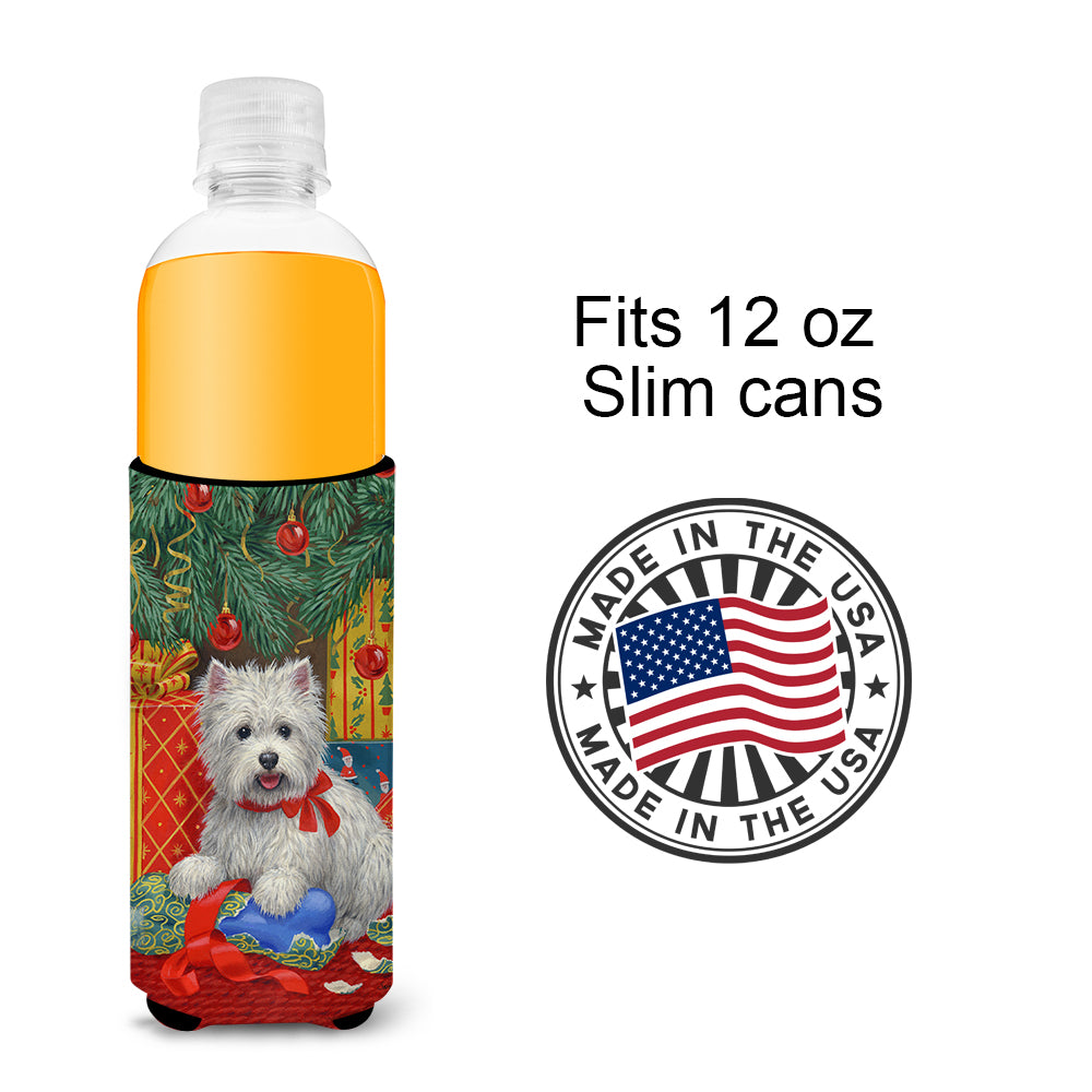 Westie Christmas Packages Ultra Beverage Insulators for slim cans ASA2080MUK  the-store.com.