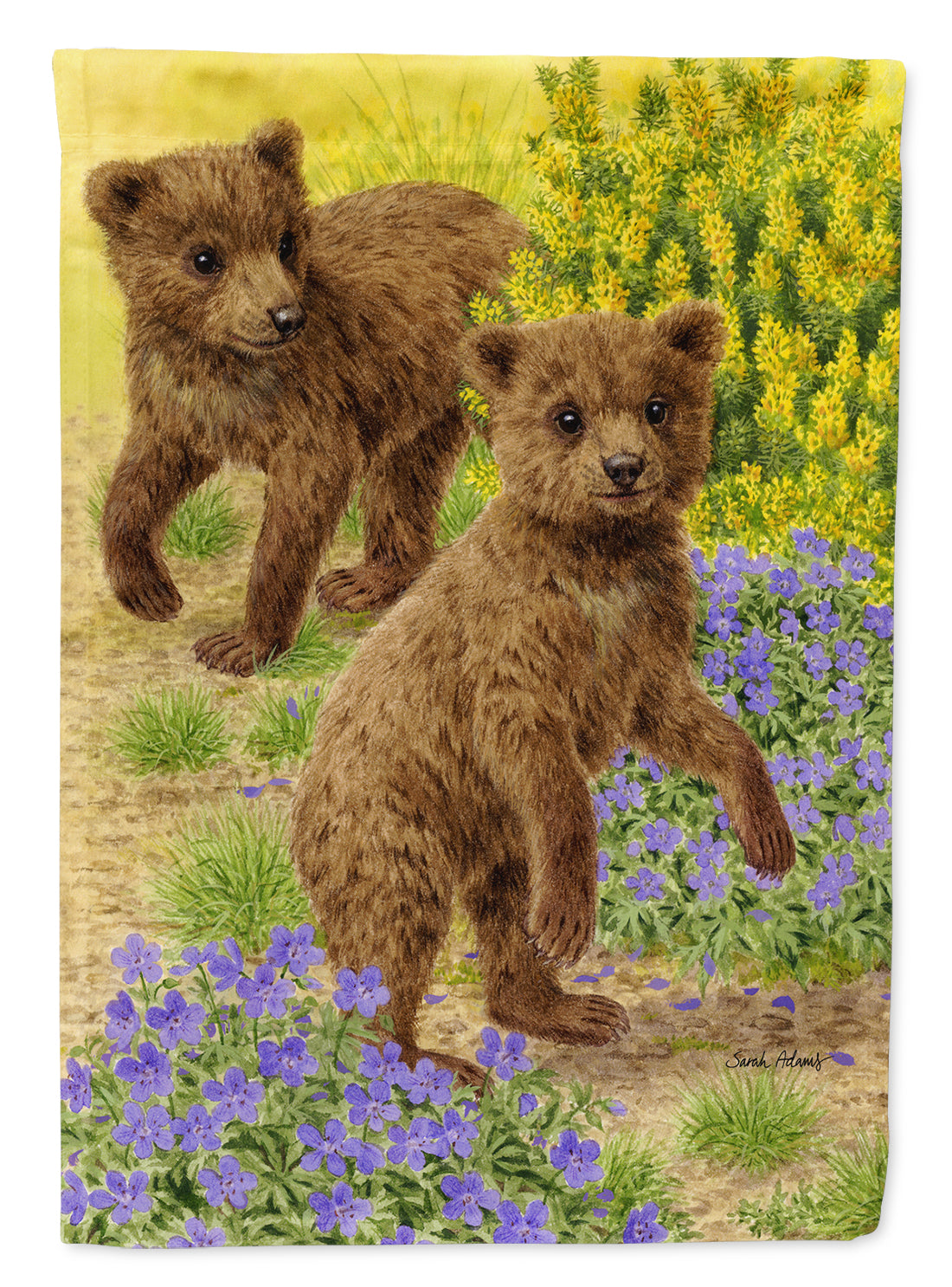 Bear Cubs Flag Garden Size ASA2085GF.