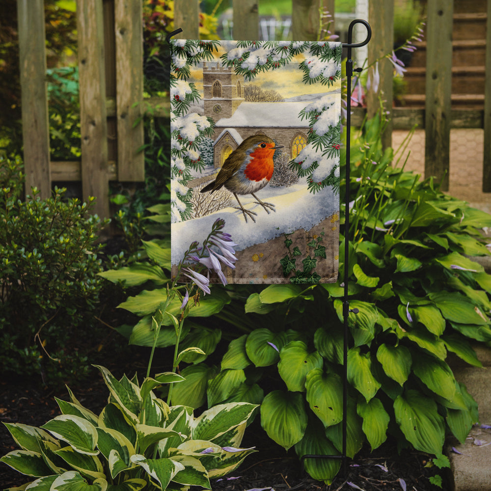 European Robin Waiting Flag Garden Size ASA2090GF.