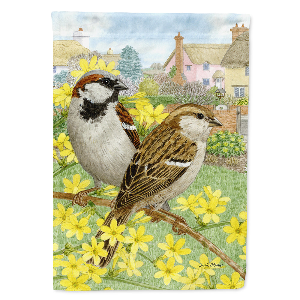 House Sparrows Flag Canvas House Size ASA2091CHF  the-store.com.