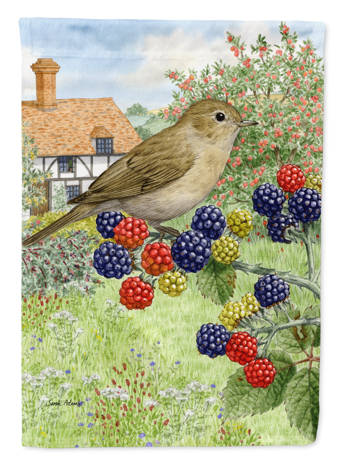 Garden Warbler Flag Garden Size ASA2096GF.