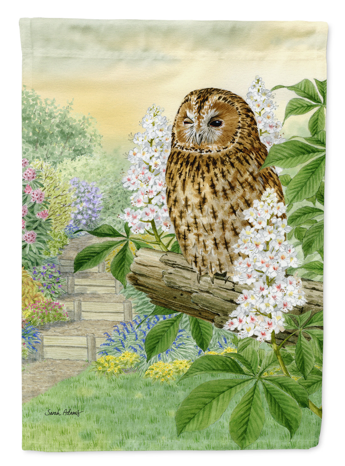 Tawny Owl Flag Canvas House Size ASA2101CHF  the-store.com.