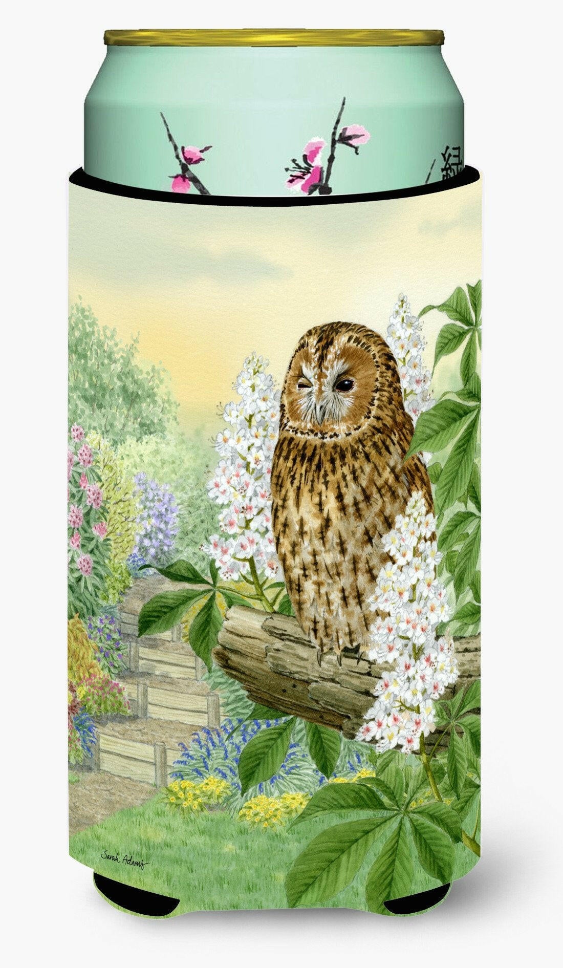 Tawny Owl Tall Boy Beverage Insulator Hugger ASA2101TBC by Caroline's Treasures