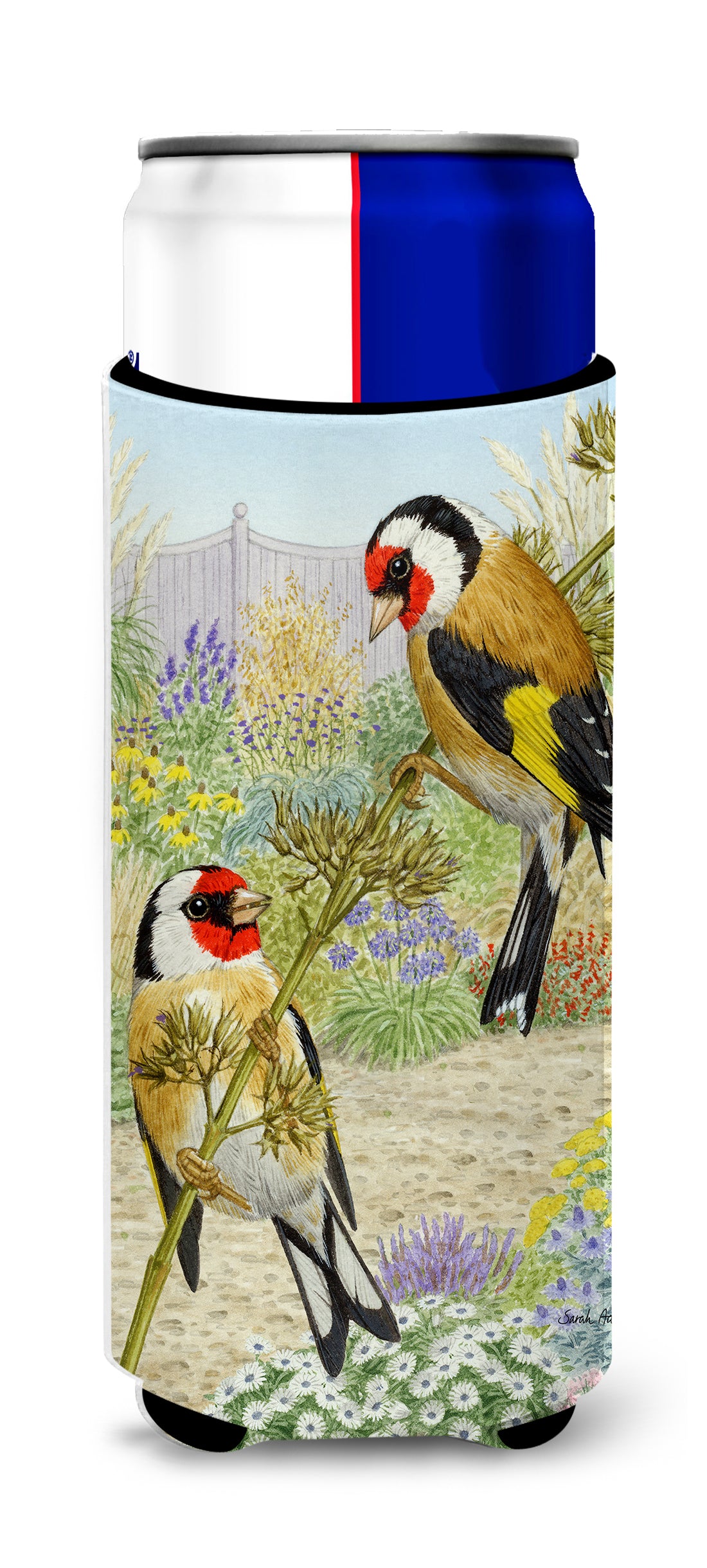 European Goldfinches Ultra Beverage Insulators for slim cans ASA2103MUK  the-store.com.