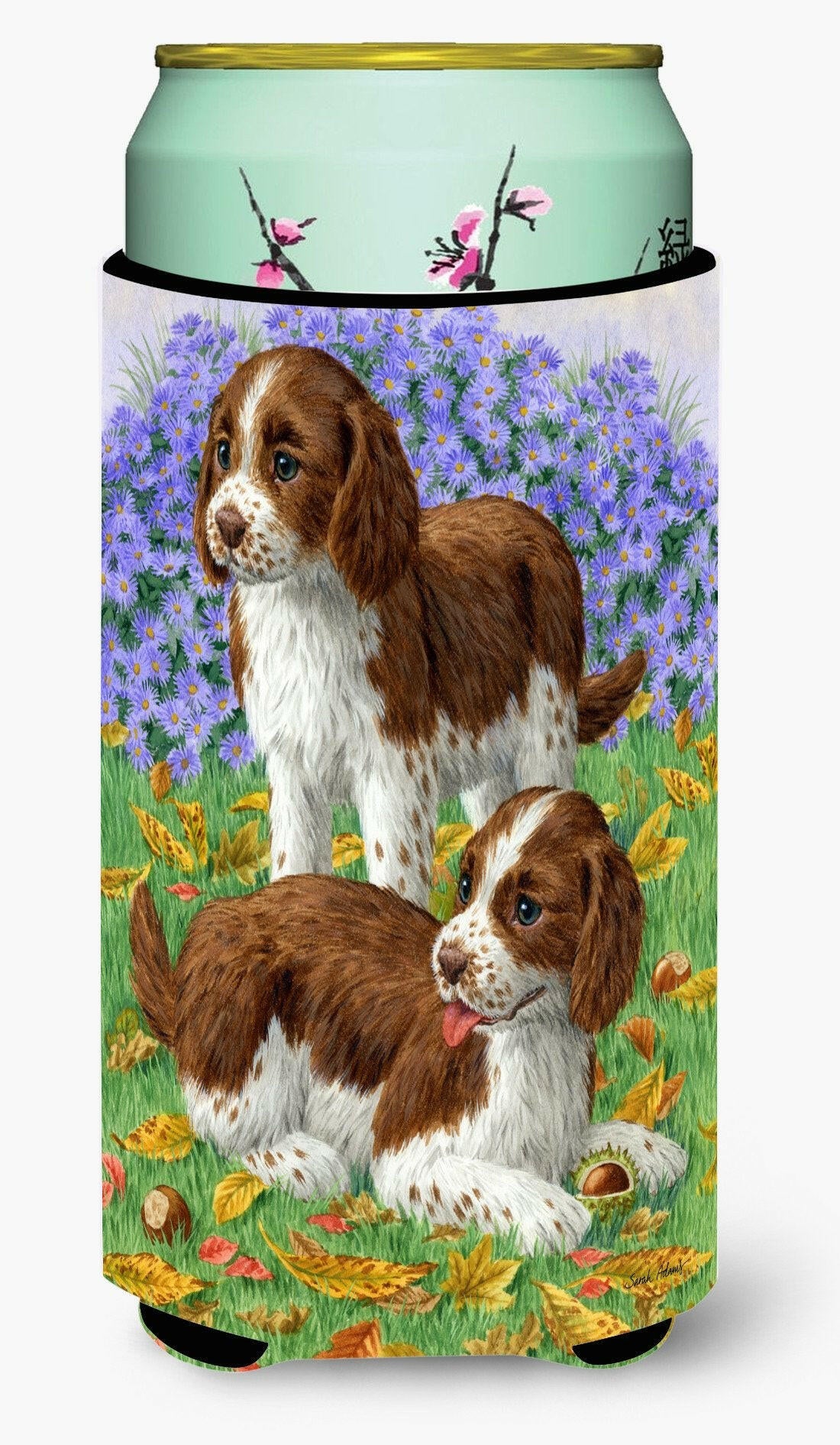 Welsh Springer Spaniel Pups Tall Boy Beverage Insulator Hugger ASA2116TBC by Caroline's Treasures