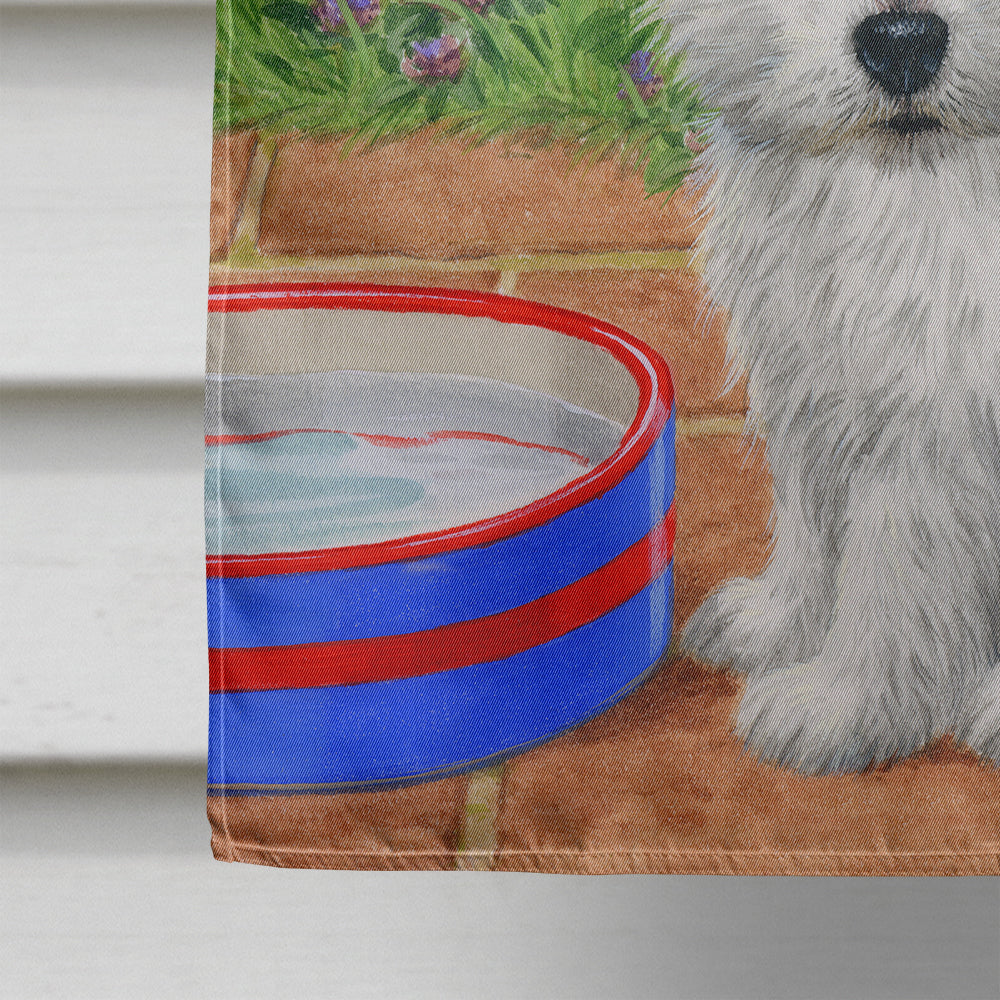 Westie Pups Flag Canvas House Size ASA2117CHF  the-store.com.