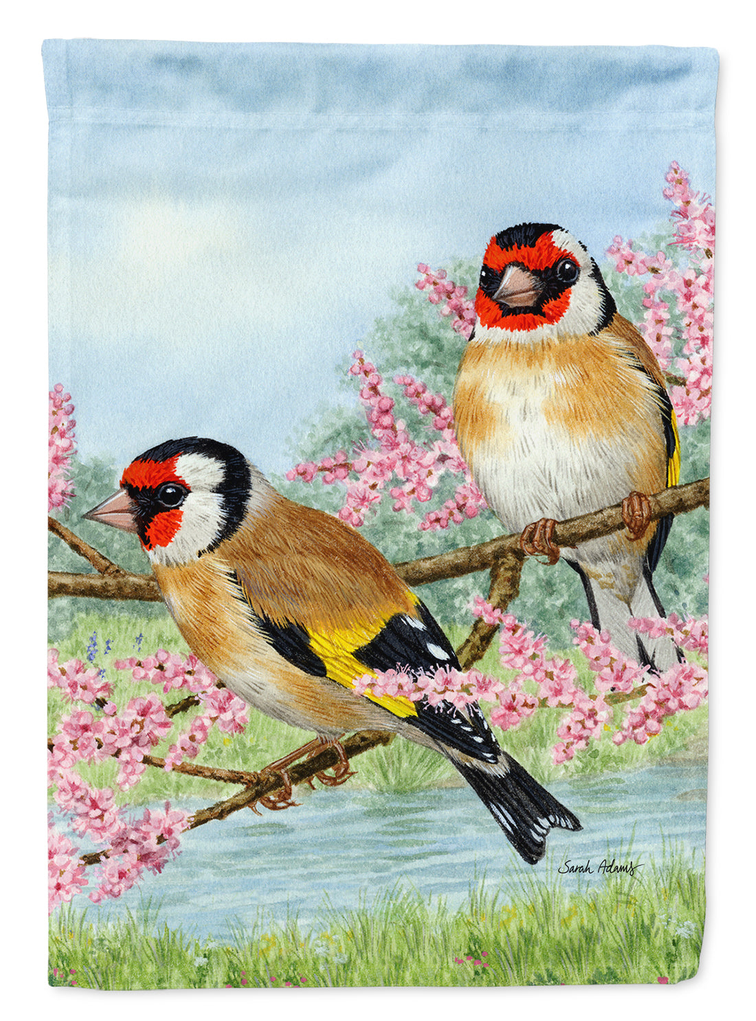 European Goldfinches Flag Garden Size ASA2119GF.