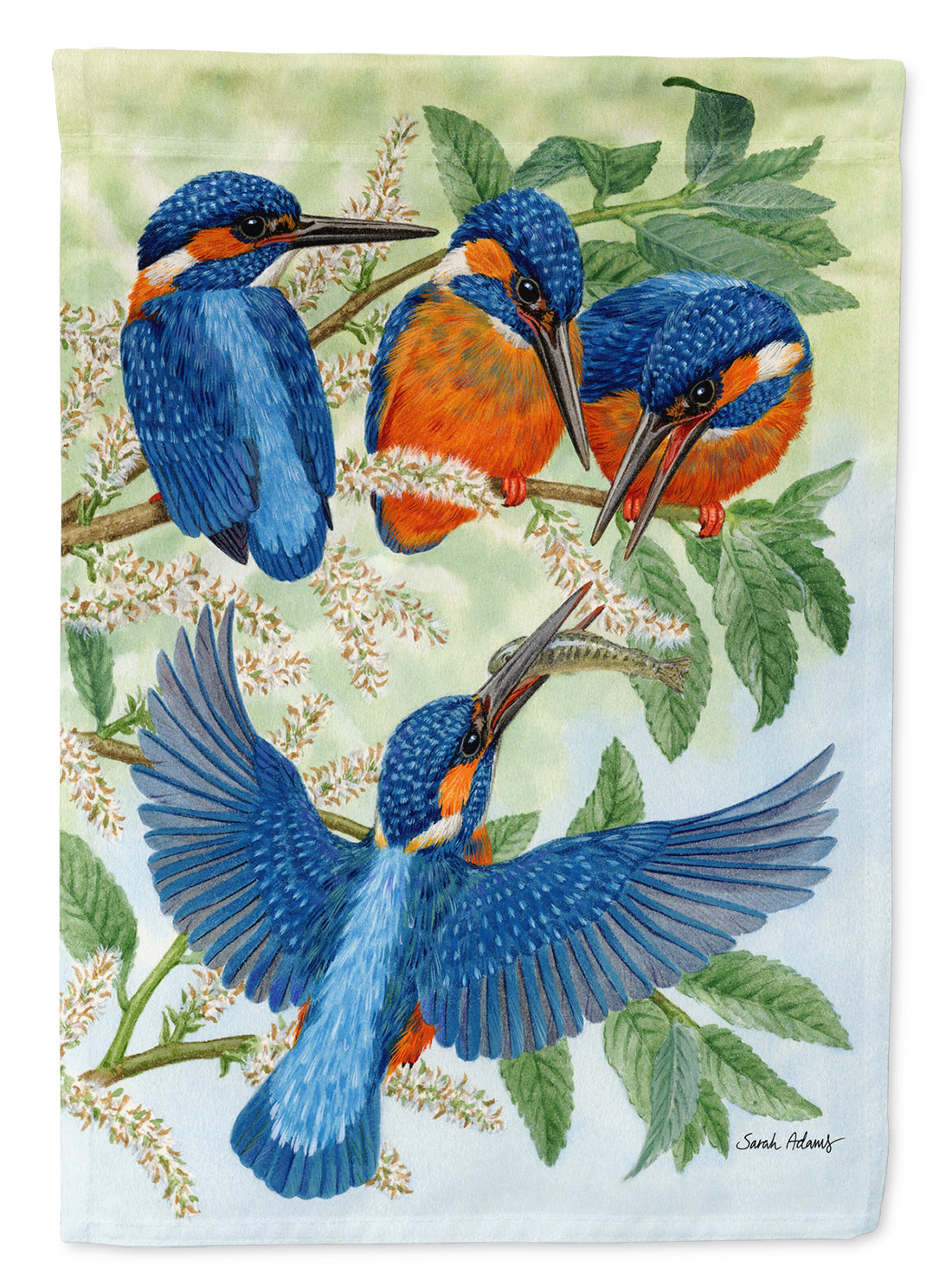 Kingfisher Family Flag Garden Size ASA2120GF.