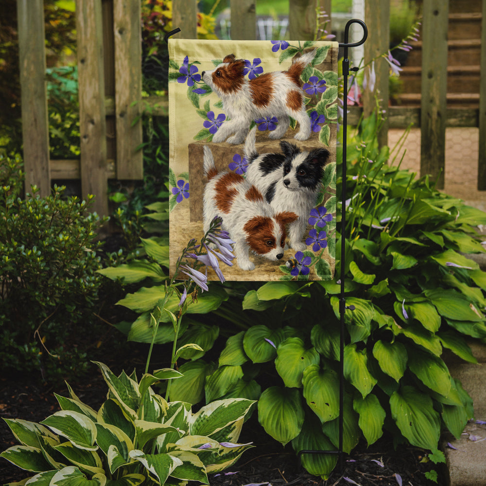 Papillon Pups Flag Garden Size ASA2129GF.