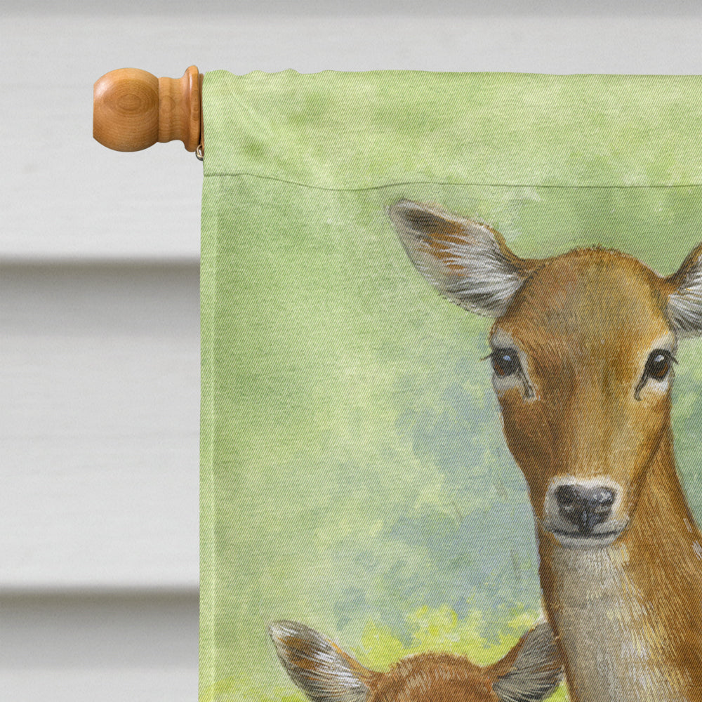 Fallow Deer & Calf Flag Canvas House Size ASA2130CHF  the-store.com.