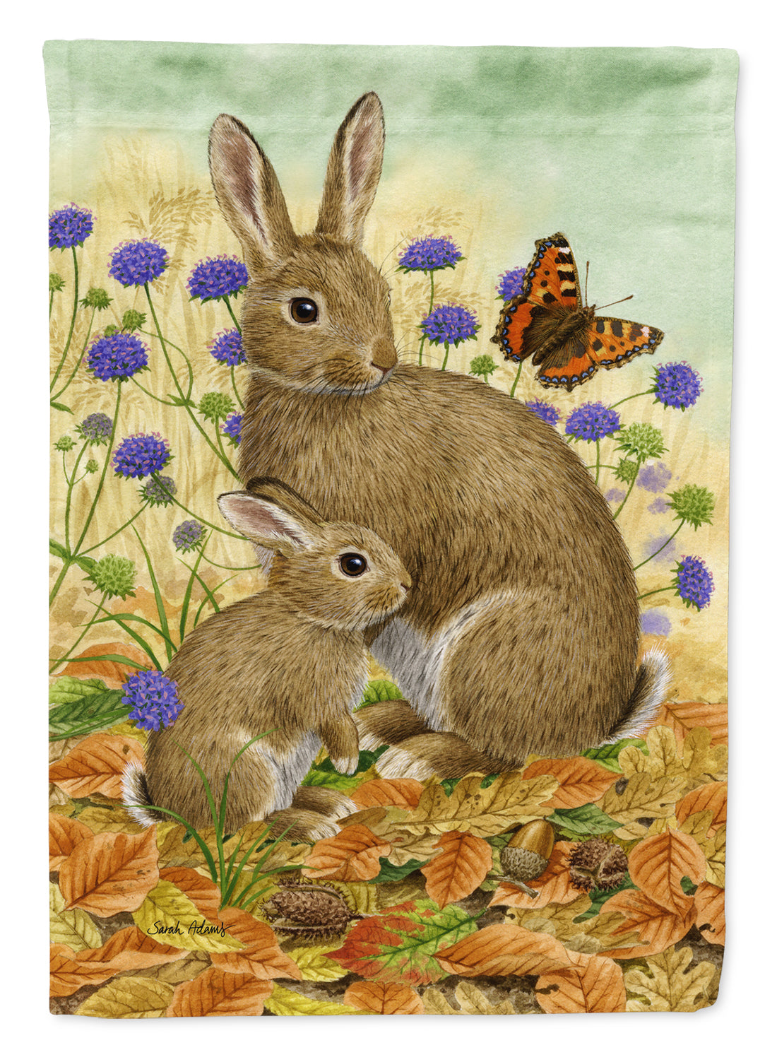 Rabbit &amp; Baby Flag Garden Size ASA2132GF.