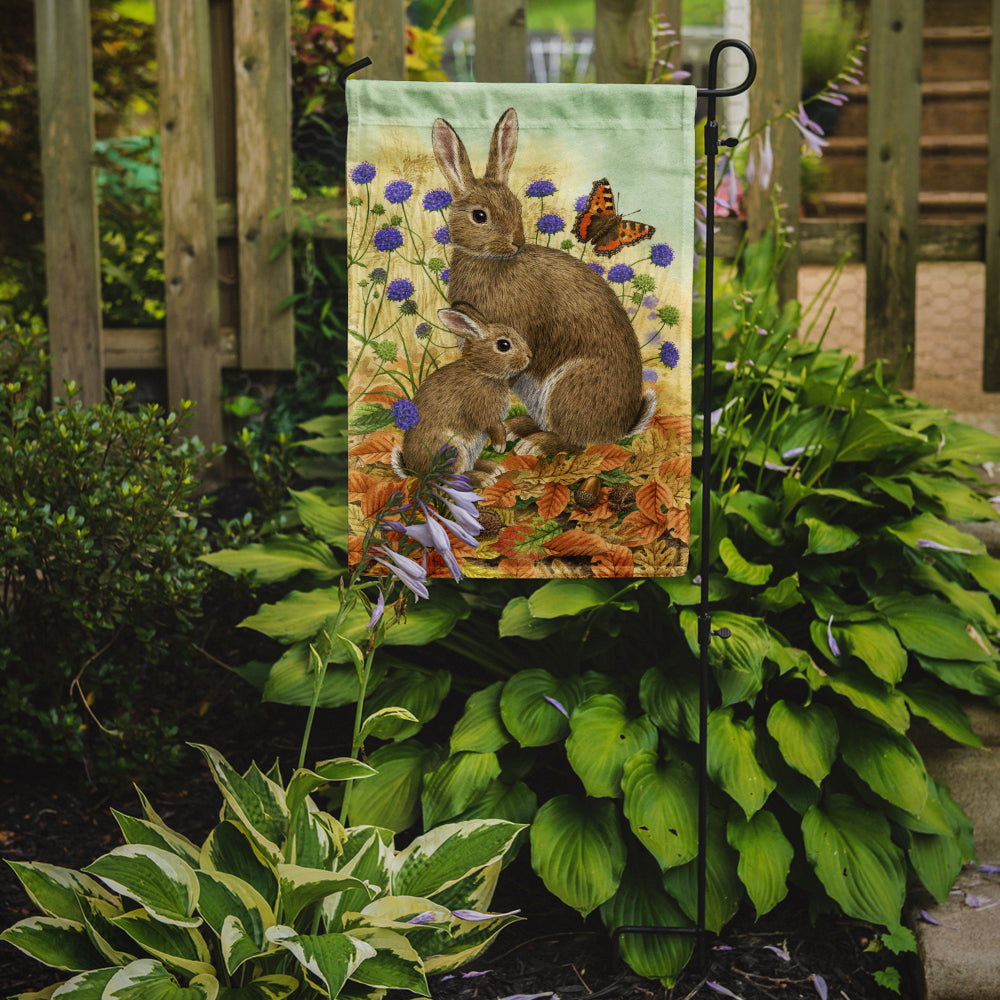 Rabbit & Baby Flag Garden Size ASA2132GF.