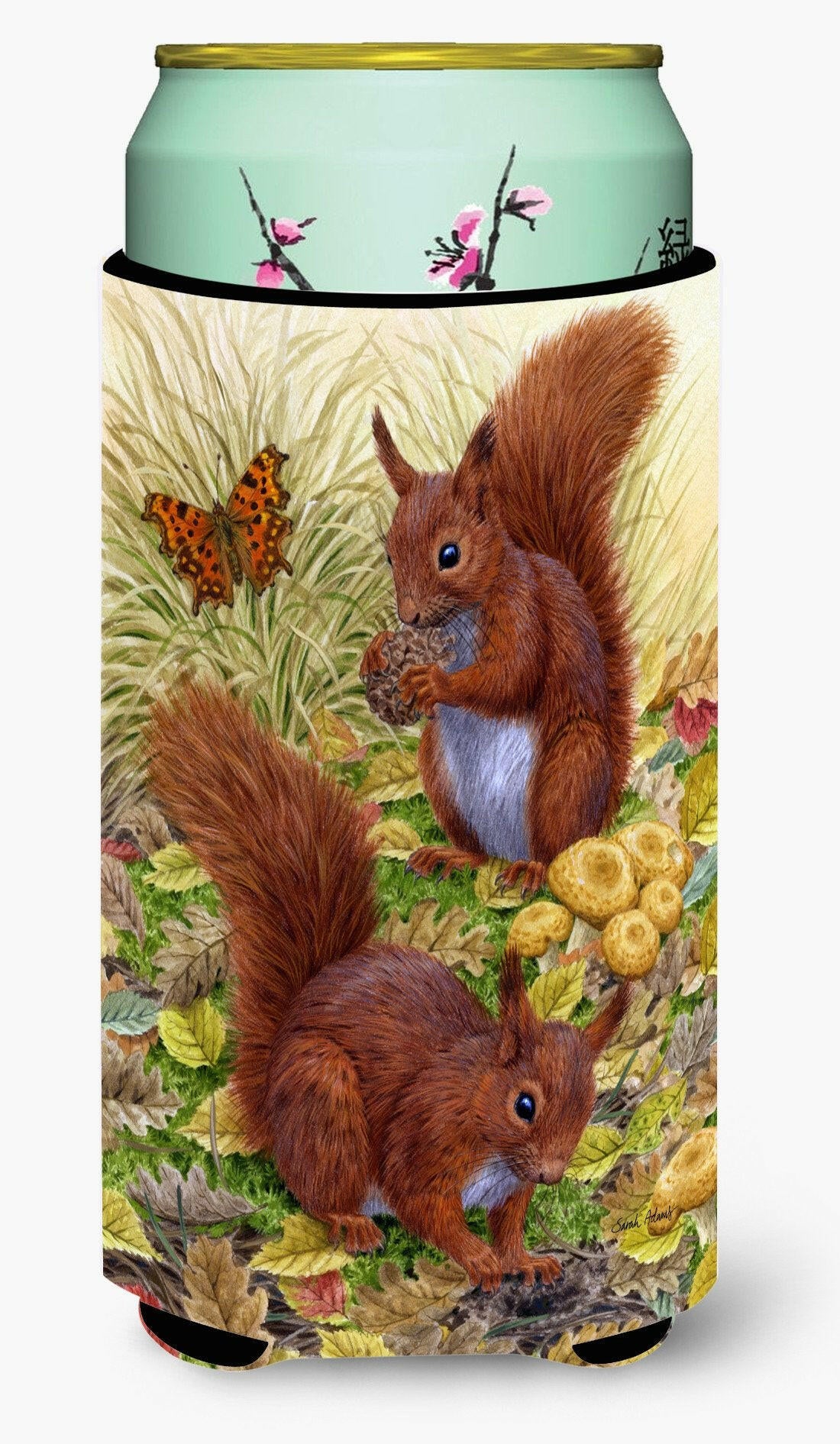 Red Squirrels Tall Boy Beverage Insulator Hugger ASA2133TBC by Caroline's Treasures