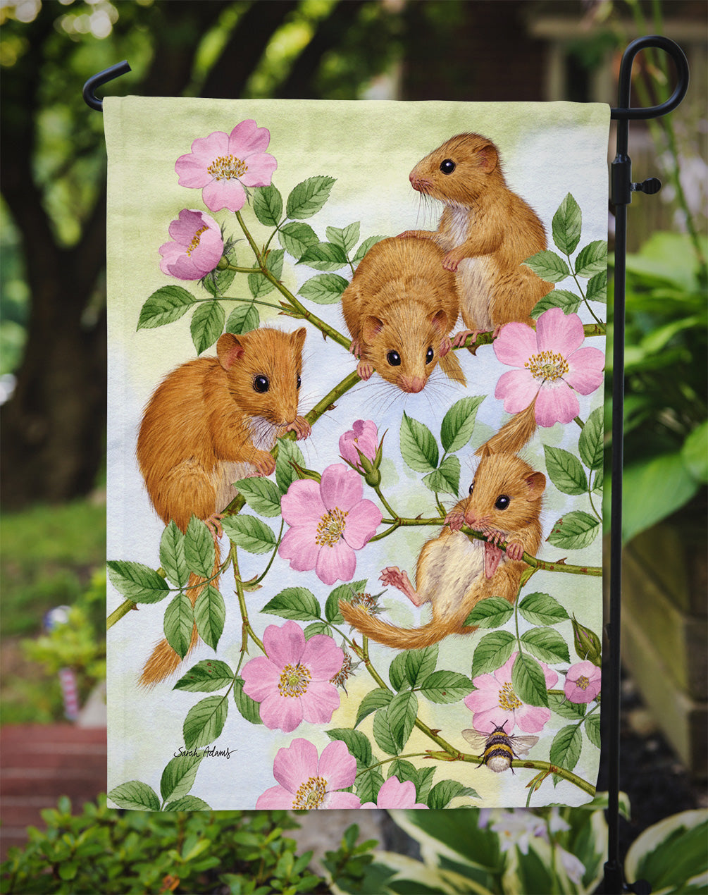 Dormice Dormouse Flag Garden Size ASA2136GF.