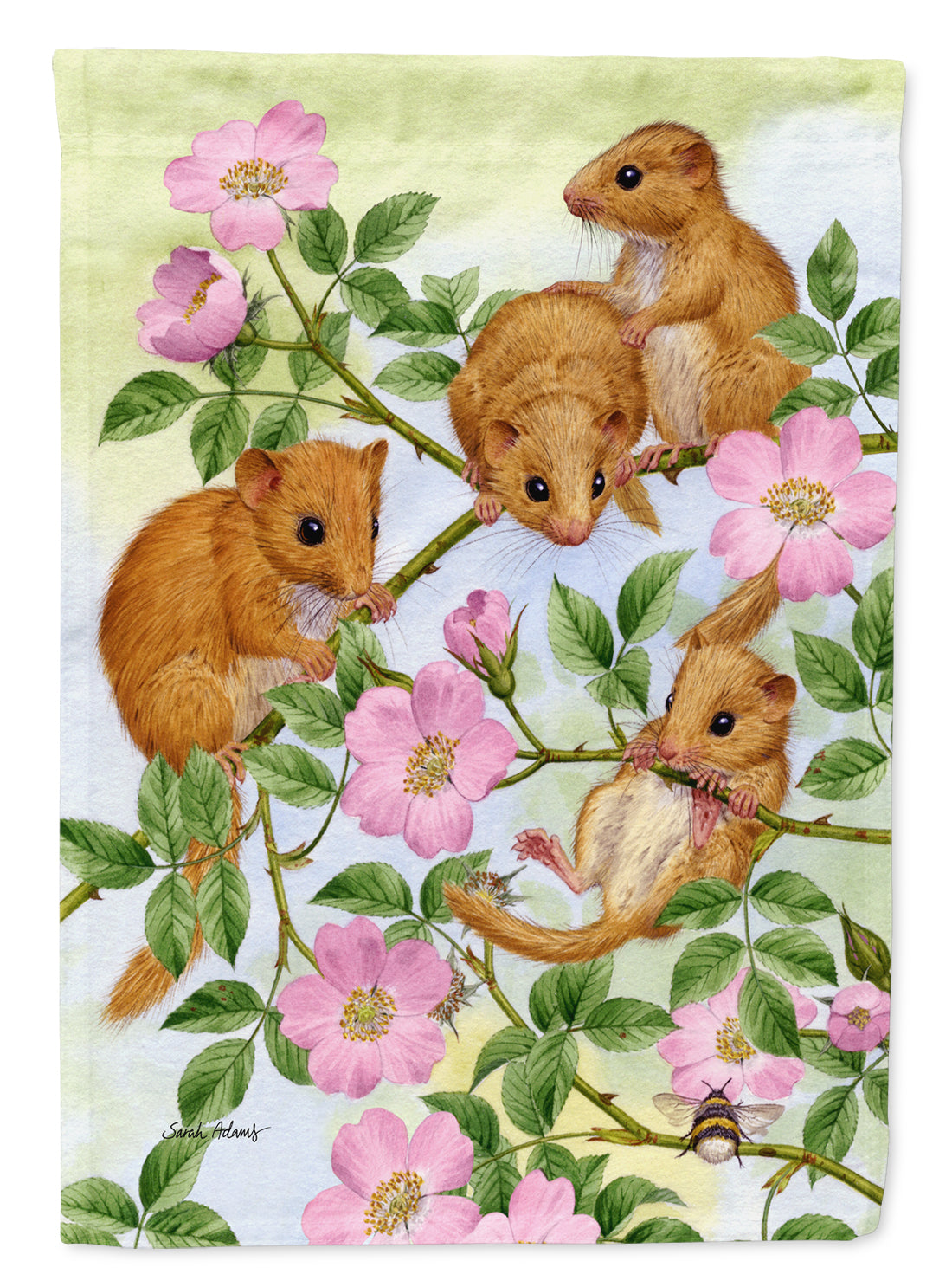 Dormice Dormouse Flag Garden Size ASA2136GF.