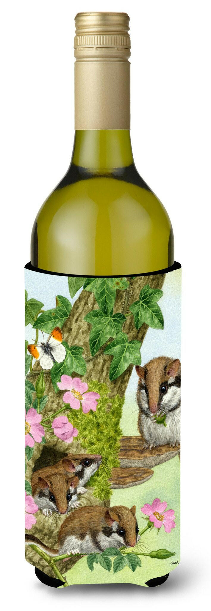 Dormice Dormouse Wine Bottle Beverage Insulator Hugger ASA2139LITERK by Caroline's Treasures